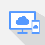 Free cloud computing connection cloud vector